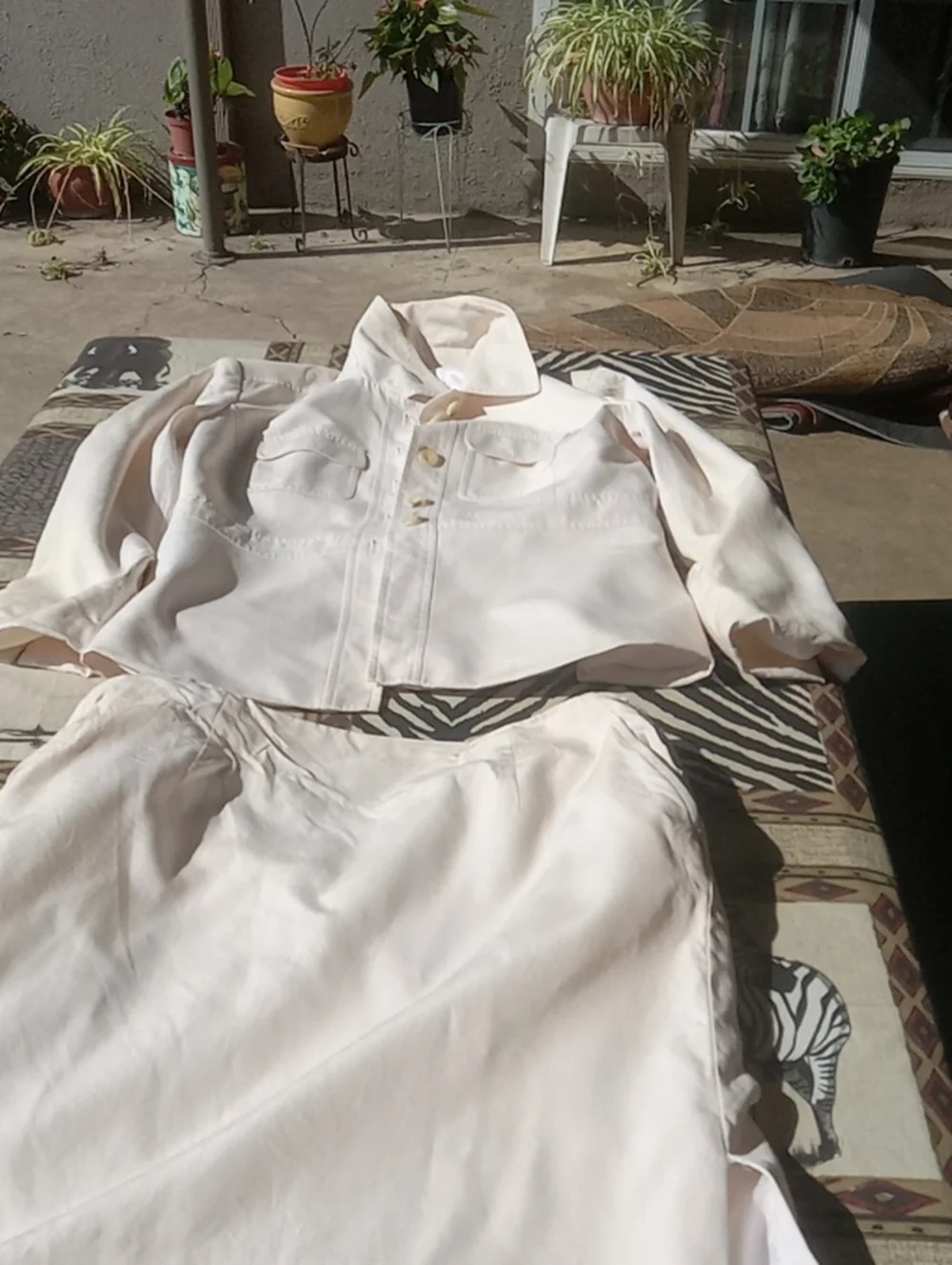 TALBOTS CREAM COLORED SUIT